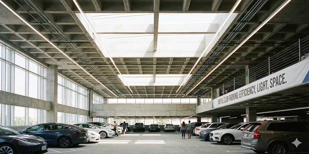 مزایای سقف وافل در پارکینگ