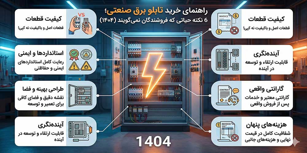 ⚡️-راهنمای-خرید-تابلو-برق-صنعتی؛-6-نکته-حیاتی-که-فروشندگان-نمی‌گویند-(۱۴۰۴)